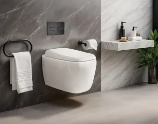 Унитаз подвесной Ceruttispa Romina Aria Tornado CT10613 безободковый со смывом торнадо белый